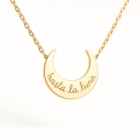 Collar Luna cadena Personalizado HOPS regalo para mujeres y adolescentes