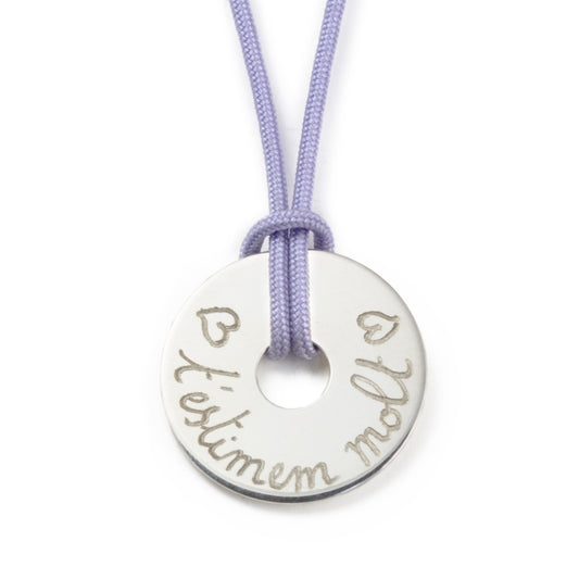 Collar Diana 2cm plata cordón Personalizado HOPS regalo para adolescentes mujeres niñas profesores hombres