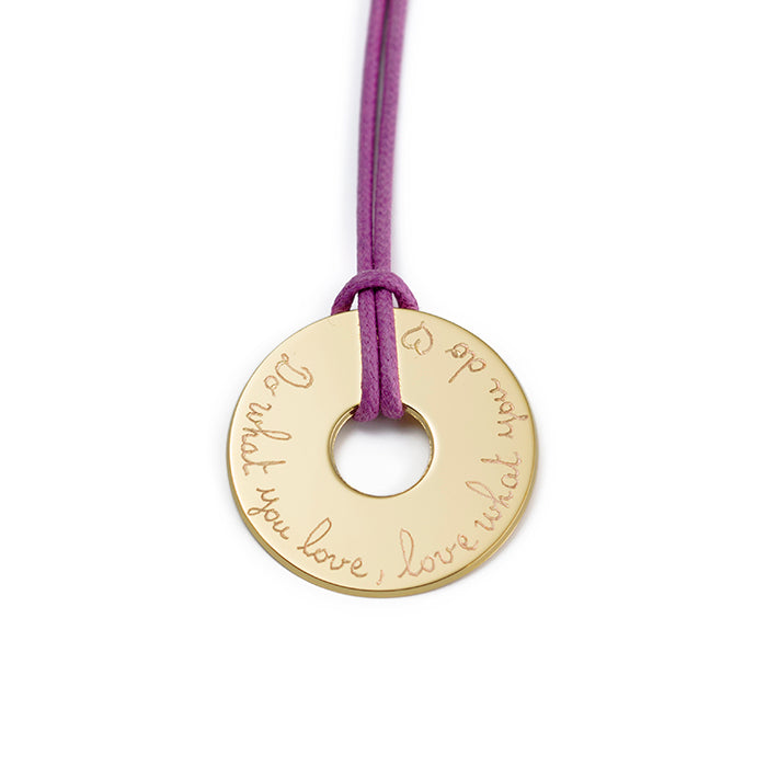 Collar Diana 3cm oro cordón Personalizado HOPS regalo para mamá y profesores