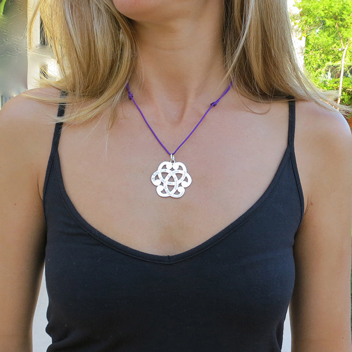Collar Yasmina plata cordón Personalizado HOPS regalo para mujeres