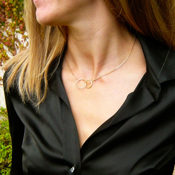 Collar Toi&Moi oro Personalizado HOPS regalo para mujer boda san valentín