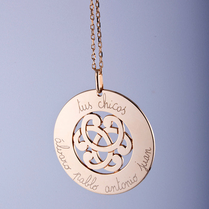 Collar Yasmina Real Grande oro cadena Personalizado HOPS regalo para mujeres