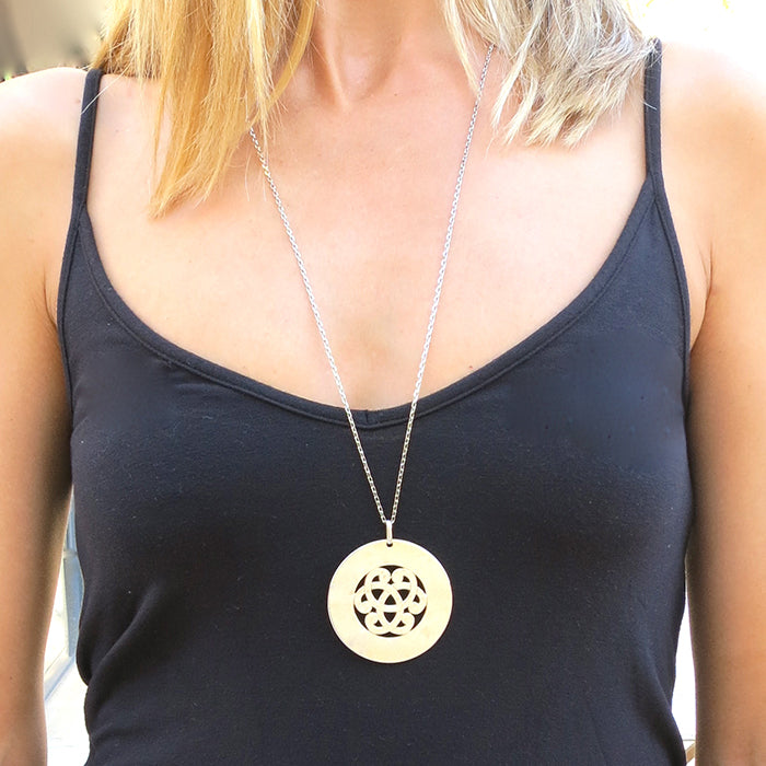 Collar Yasmina Grande plata cadena 80cm Personalizado HOPS regalo para mujeres