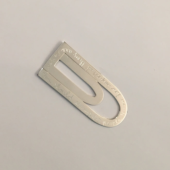 Marcapáginas plata Personalizado HOPS regalo para hombres mujeres y profes