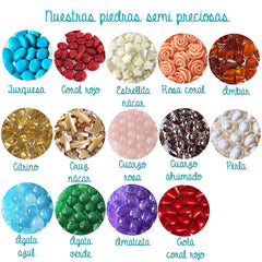Piedras semi preciosas para añadir a joyas personalizadas HOPS