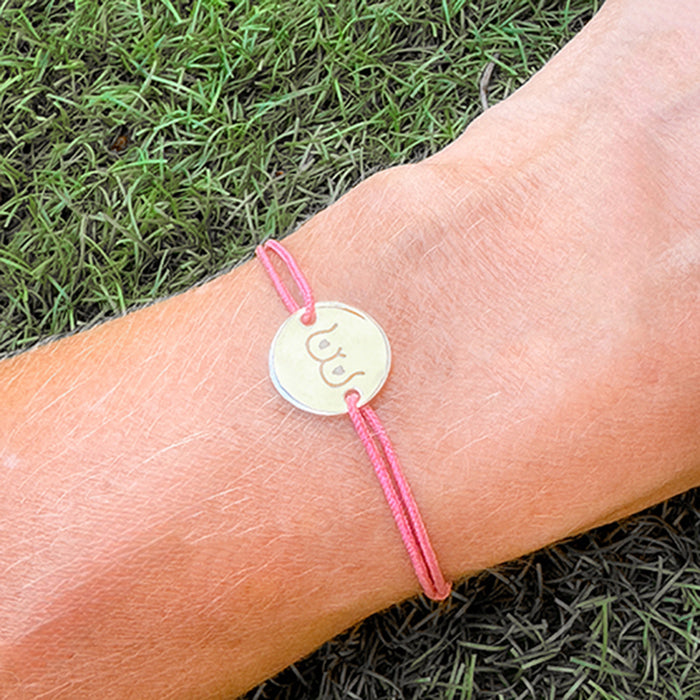 Pulsera Mini Hector Solidaria Cáncer de mama Personalizado HOPS