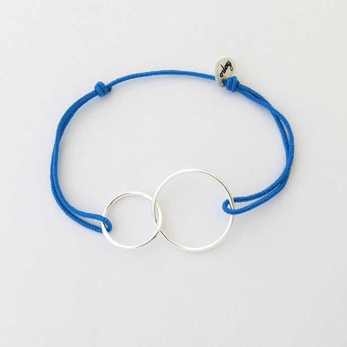 Pulsera TOI&MOI plata cordón azulón Personalizado HOPS regalo para mujeres