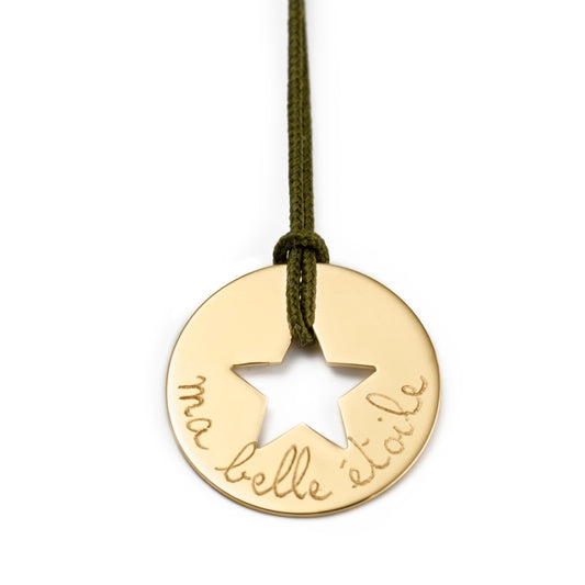 Collar Diana Estrella oro cordón Personalizado HOPS regalo para mujeres y adolescentes