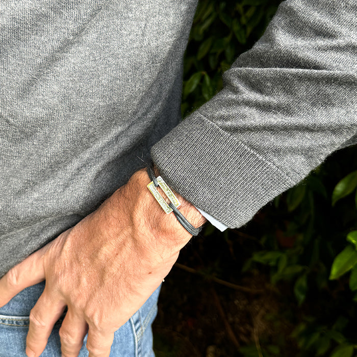 Pulsera personalizada para hombres y chicos en plata de ley regalo dia del padre