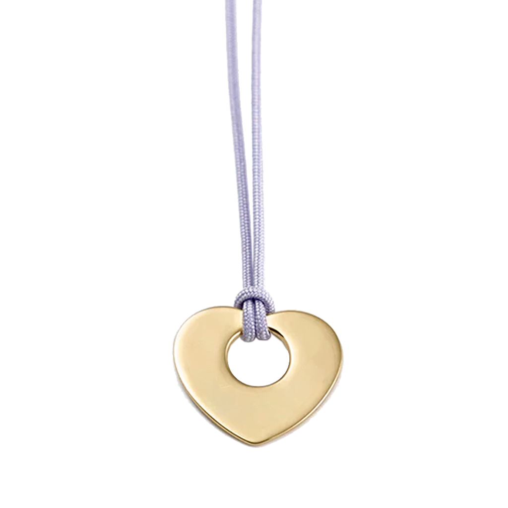 Collar Diana Corazón oro con cordón Personalizado HOPS regalo para mujeres adolescentes san valentin