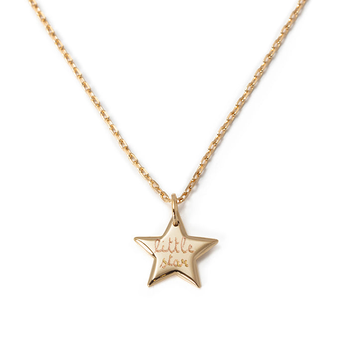 Collar Little Star oro cadena Personalizado HOPS regalo para niñas comunión