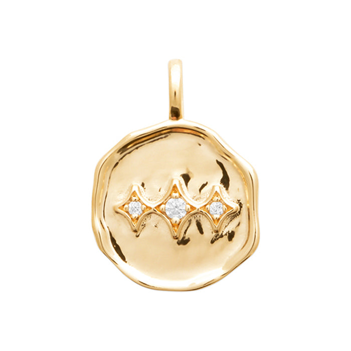 Colgante Trinity delantero con brillantes Personalizado HOPS para mujeres y adolescentes