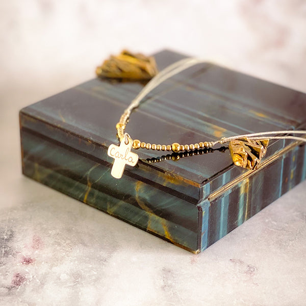 Collar Burbujas Cruz Personalizado Hops