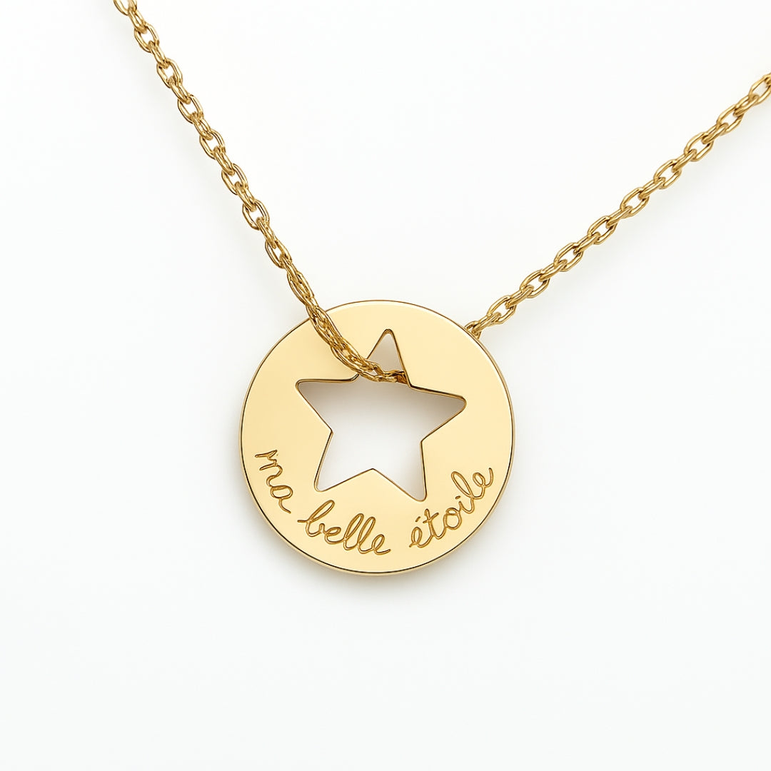 Collar Diana Estrella oro cadena Personalizado HOPS regalo para mujeres y adolescentes