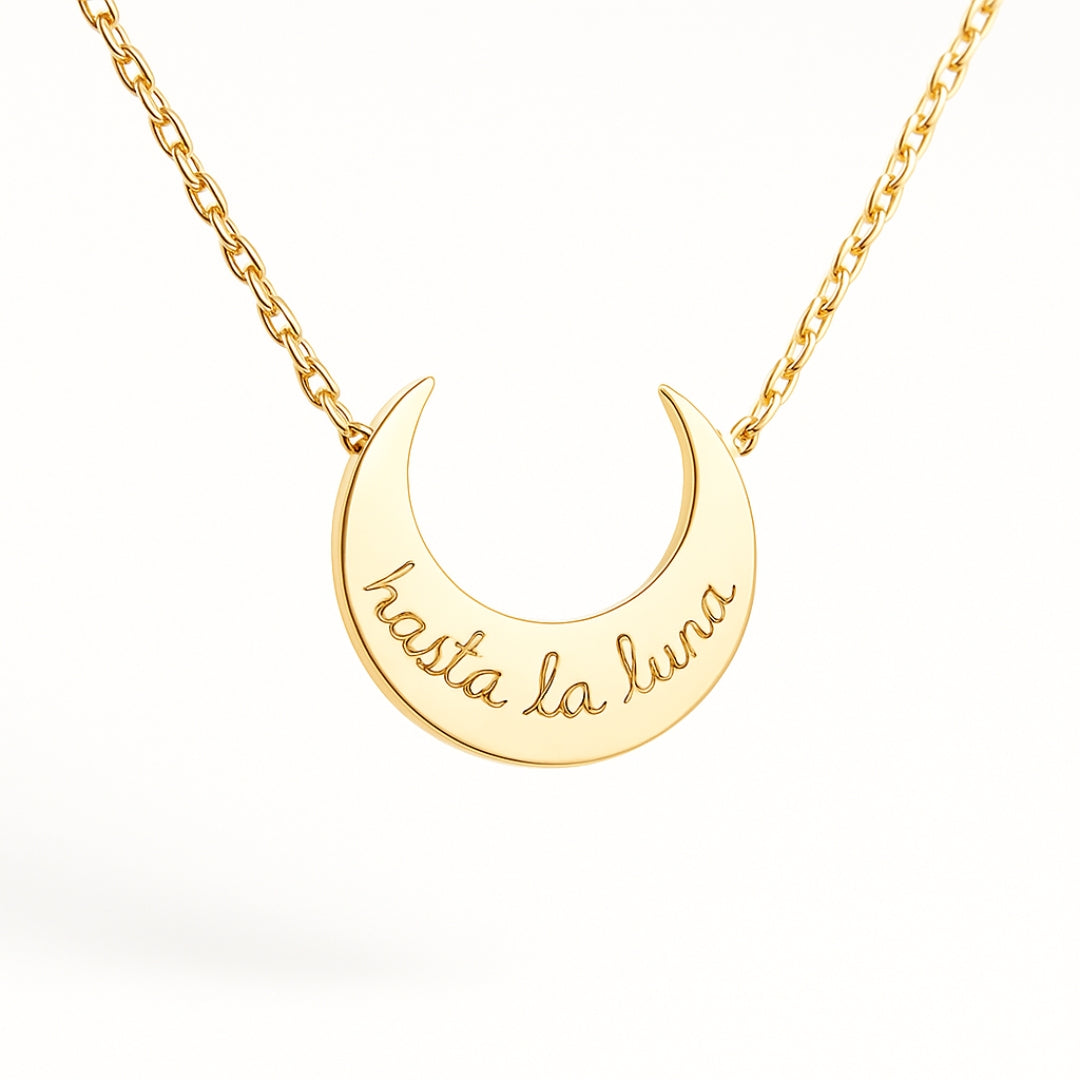 Collar Luna cadena Personalizado HOPS regalo para mujeres y adolescentes