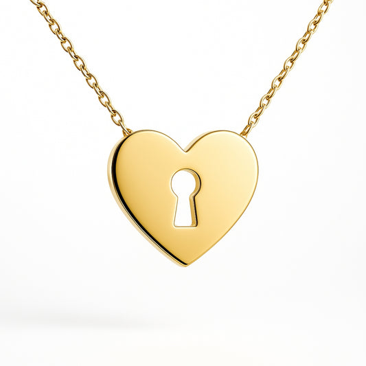 Collar Candado Corazón Personalizado HOPS regalo para mujeres y adolescentes