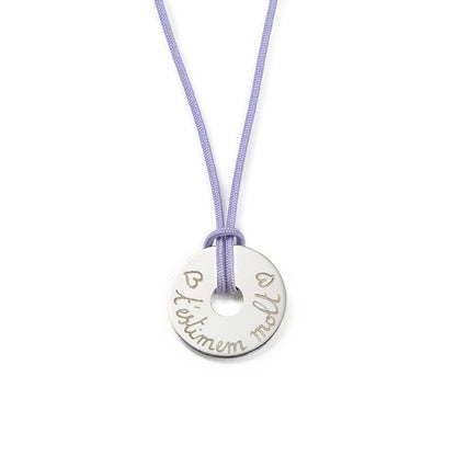 Collar Diana 2cm plata cordón Personalizado HOPS regalo para adolescentes