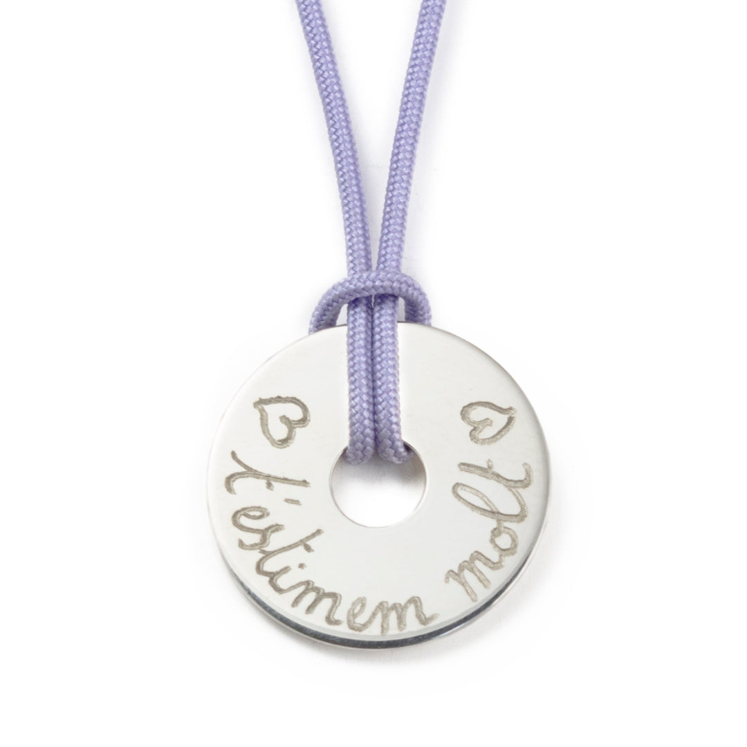 Collar Diana 2cm plata cordón Personalizado HOPS regalo para adolescentes mujeres niñas profesores hombres