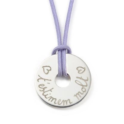Collar Diana 2cm plata cordón Personalizado HOPS regalo para adolescentes mujeres niñas profesores hombres