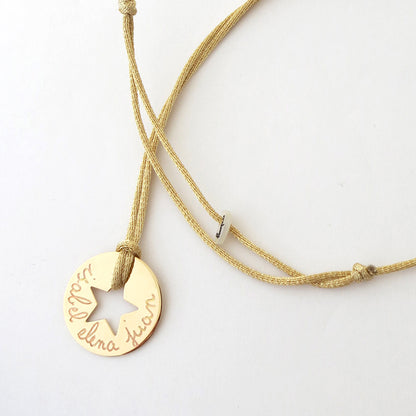 Collar Diana Estrella oro cordón Personalizado HOPS regalo para mujeres y adolescentes