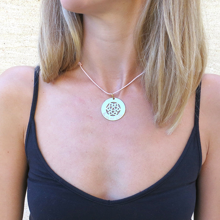 Collar Yasmina Real Pequeña oro cordón Personalizado HOPS regalo para mujeres y profesores