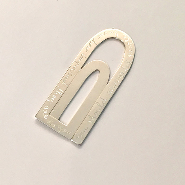 Marcapáginas plata Personalizado HOPS regalo para hombres mujeres y profes