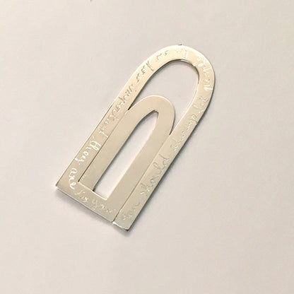 Marcapáginas plata Personalizado HOPS regalo para hombres mujeres y profes