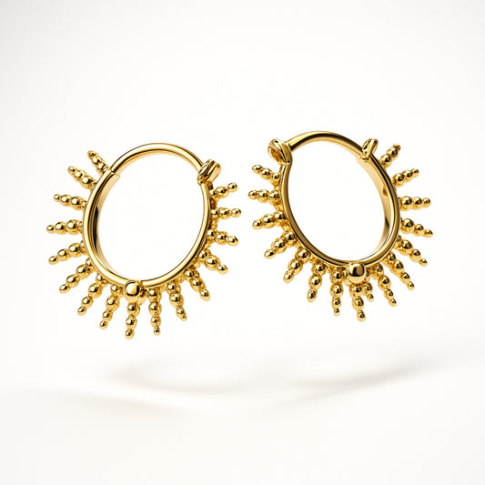 Pendientes Aros Sol para mujeres y adolescentes HOPS