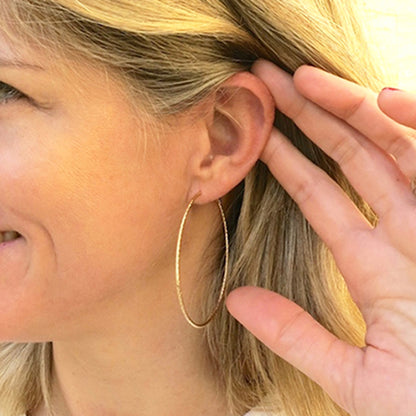 Pendientes Aros Luminosos oro regalo para mujer y adolescentes HOPS