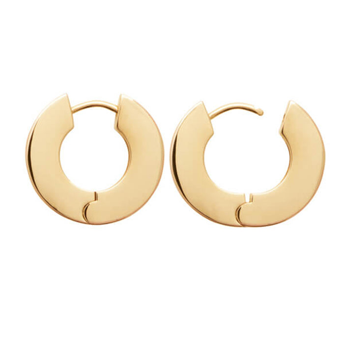 Pendientes Aros Planos 2cm Personalizado HOPS grabados a mano regalo para adolescentes y mujeres