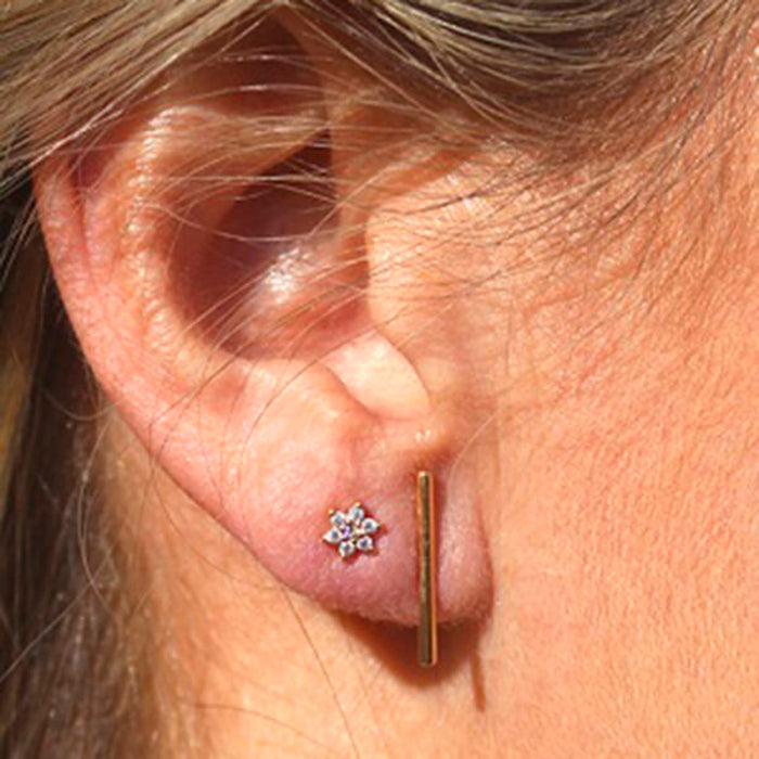 Pendientes Flores brillantes HOPS regalo para mujeres adolescentes