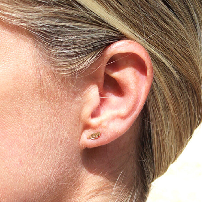 Pendientes Plumas pequeñas HOPS regalo para mujeres adolescentes