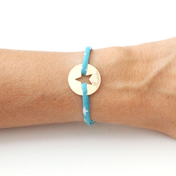 Pulsera Diana Estrella liberty turquesa Personalizada HOPS