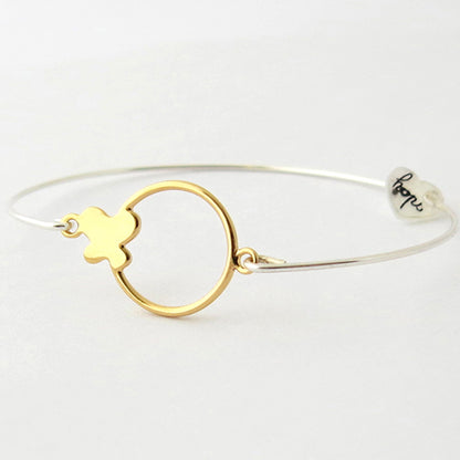 Pulsera Hilo plata Felicia oro Personalizado HOPS regalo para niñas y adolescentes