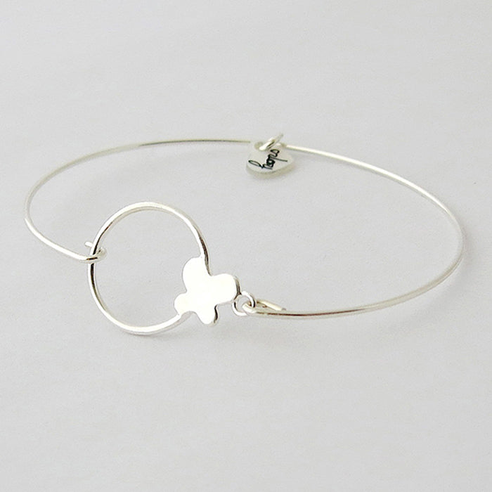 Pulsera Hilo plata Felicia plata Personalizado HOPS regalo para niñas y adolescentes