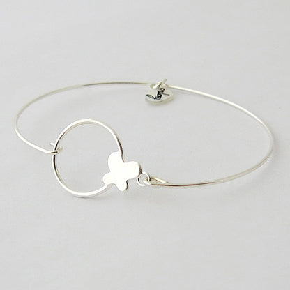 Pulsera Hilo plata Felicia plata Personalizado HOPS regalo para niñas y adolescentes