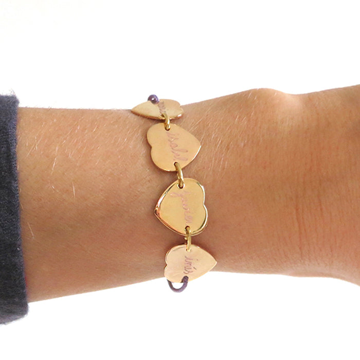 Pulsera Mini Corazón Personalizada HOPS
