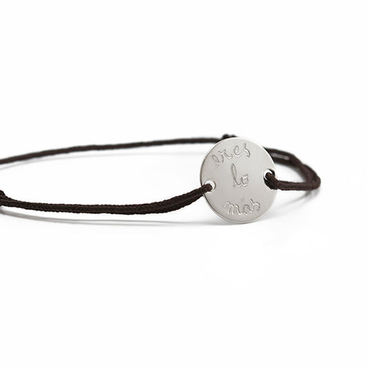 Pulsera Mini Hector plata cordón Personalizado HOPS regalo para niños y hombres