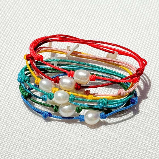 Pulsera Perla cordón Personalizada HOPS