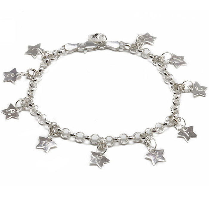 Pulsera Mini Charms plata Personalizado HOPS regalo para mamá día de la madre