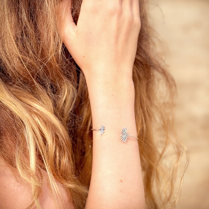 Pulsera Aro Ginkgo plata Personalizado HOPS regalo para mujeres y adolescentes