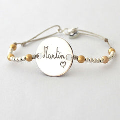 Pulsera Hector Burbujas plata Personalizado HOPS