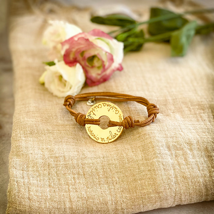 Pulsera Diana 3cm oro Personalizado HOPS regalo para mujeres y profes