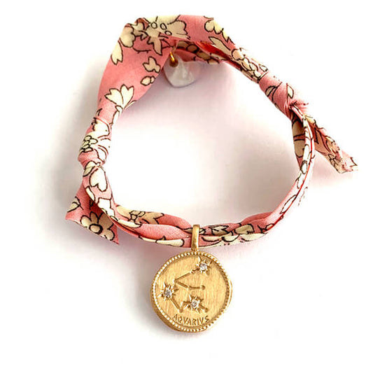 Pulsera Signo del Zodiaco liberty rosa niña Personalizado HOPS