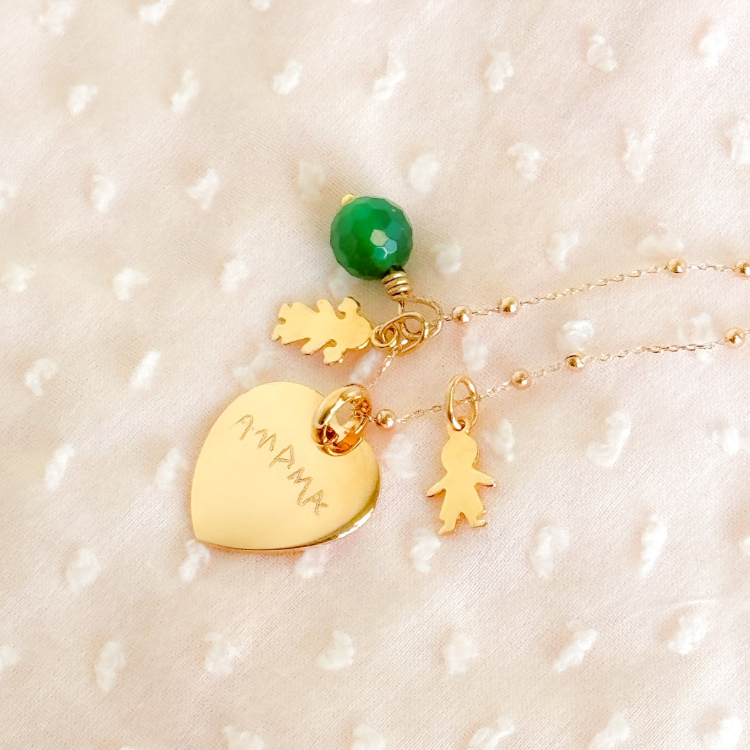 Collar Sidonie personalizado con medallas adicionales regalo para madres