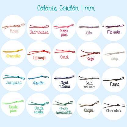 Cordón 1mm para pulseras personalizada HOPSs 