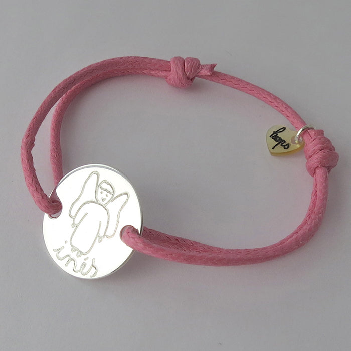 Pulsera Héctor plata Personalizado HOPS regalo para niñas comunión