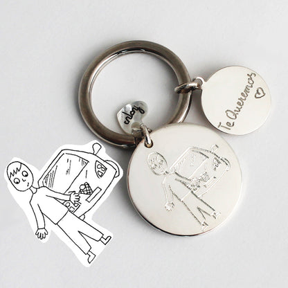 Llavero Olympia grabado dibujo Personalizado HOPS regalo para papá