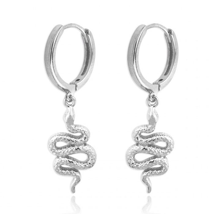 Pendientes Aros Serpientes plata HOPS regalo para mujeres y adolescentes