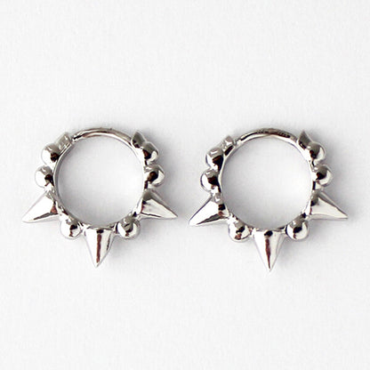 Pendientes Aro Pinchos plata HOPS regalo para mujeres y adolescentes